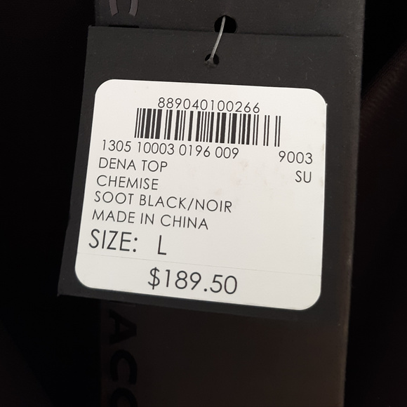 NWT - Club Monaco Elegant Black Chemise Sells:$189 - Picture 4 of 8